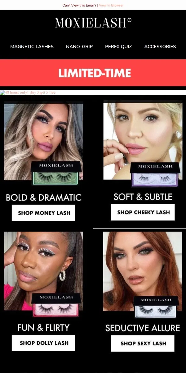 Email from MoxieLash. 🚨Ends Tomorrow: HUGE Lash Sale