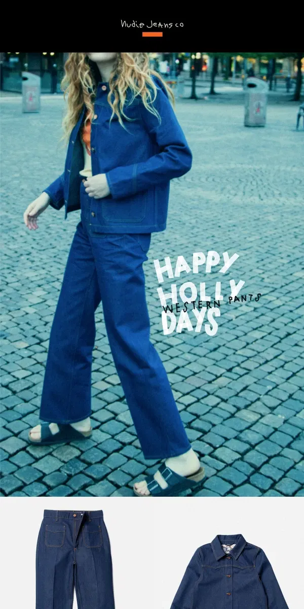 Email from Nudie Jeans. Happy Holidays from your favorite brand!