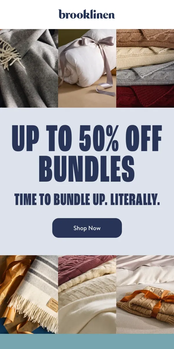 Email from Brooklinen. It’s *ALMOST* Black Friday!!