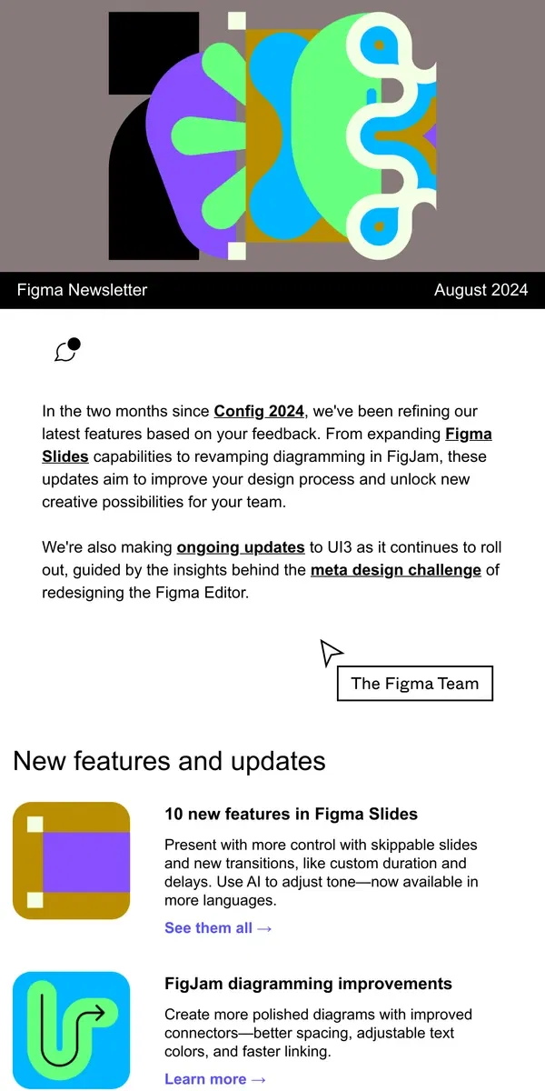 Email from Figma. Fresh ways to present and diagram