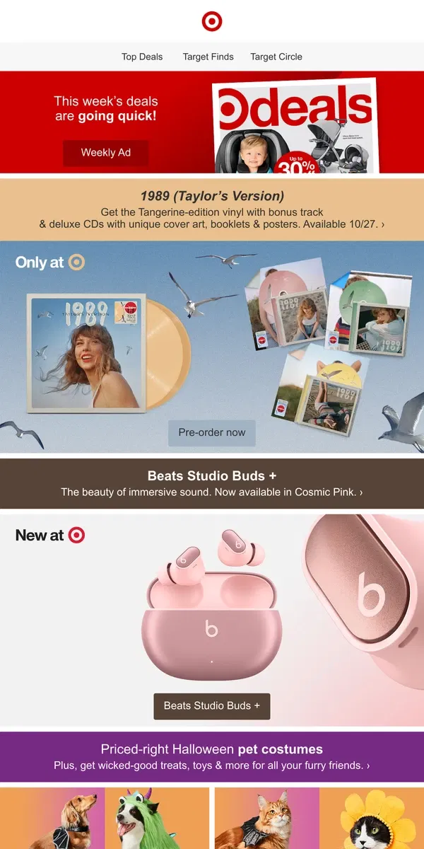 Email from Target. 1989 (Taylor’s Version) is waiting for you 🩵