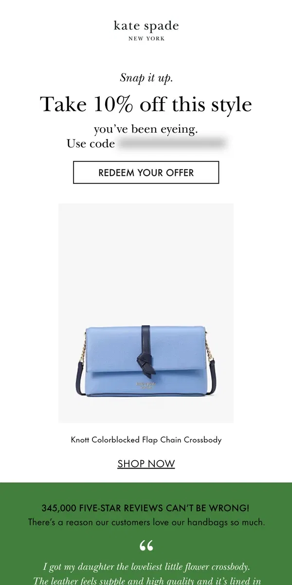 Email from Kate Spade. Shop your pick while it's in stock!