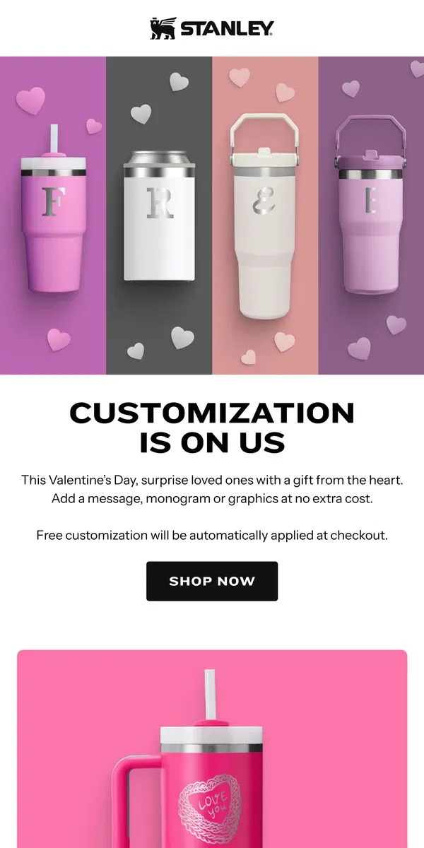 Email from Stanley. Hello, Free Customization ❤️