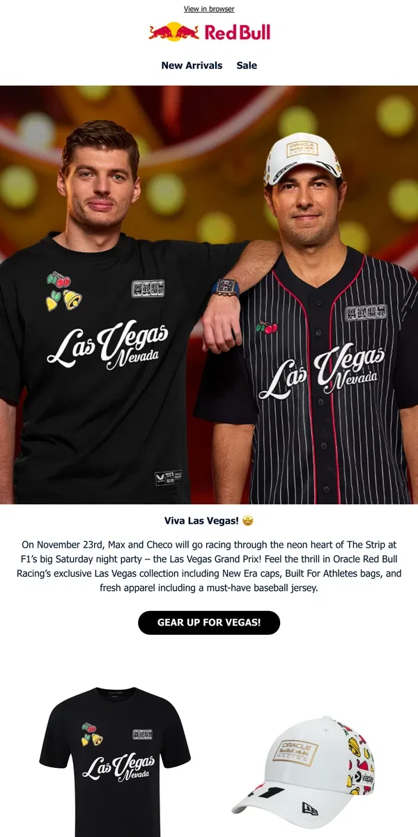 Email from Red Bull. Counting down to Vegas! 🤩