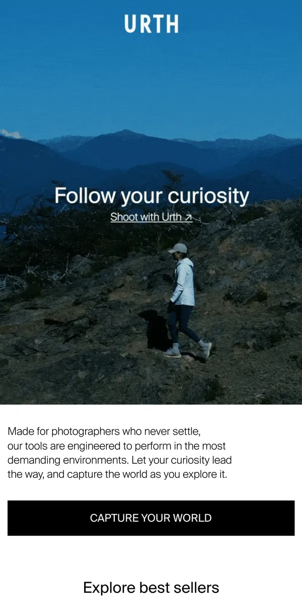 Email from Urth. Where will your curiosity take you?