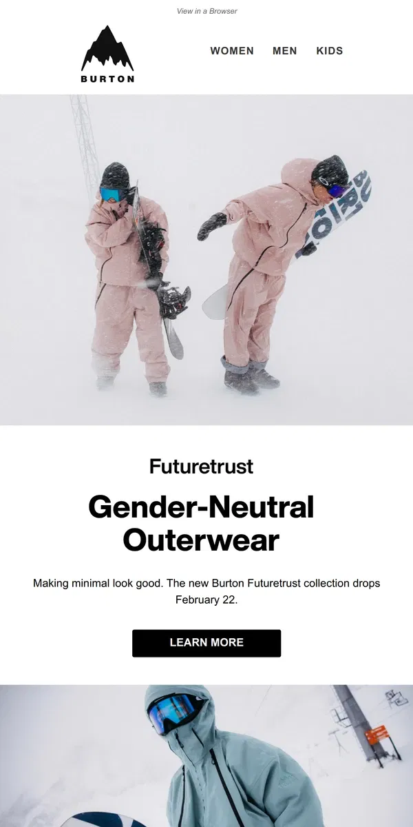 Email from Burton. Futuretrust: Minimalist to the Max