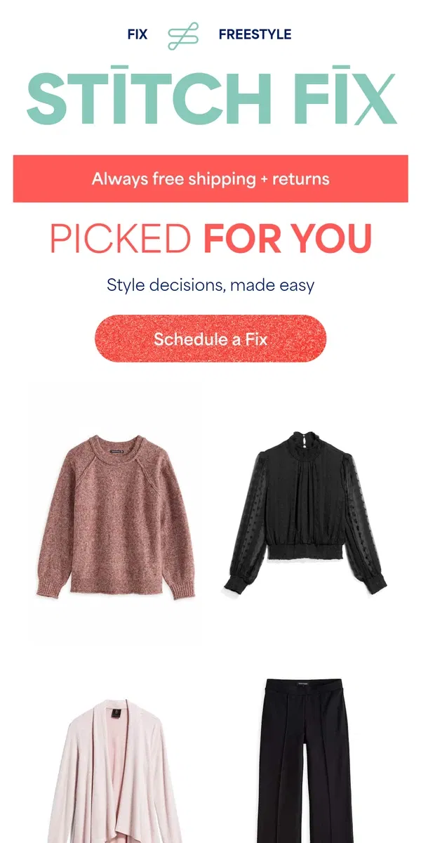 Email from Stitch Fix. You’ve got enough on your plate