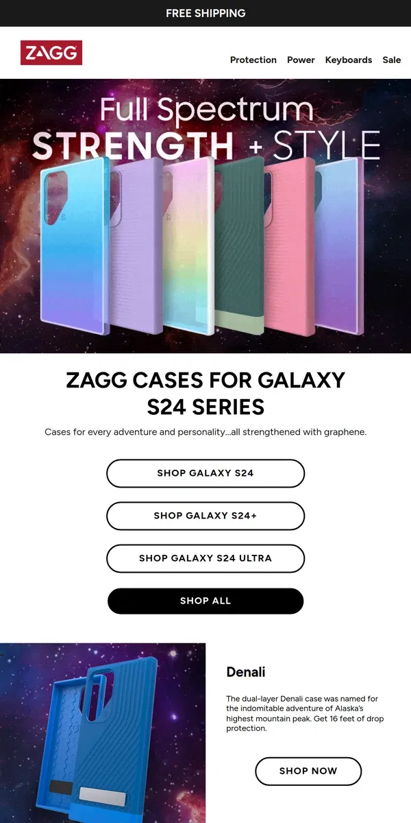 Email from ZAGG. It’s a galaxy of color!🌠