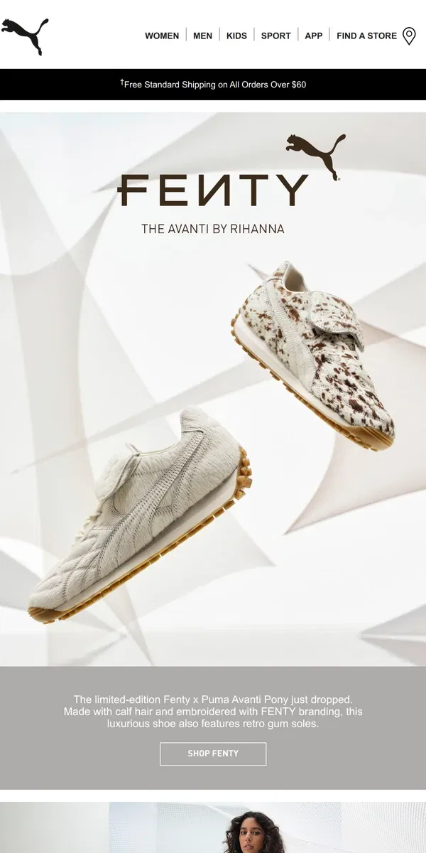 Email from Puma. It’s Here: FENTY x PUMA Avanti by Rihanna