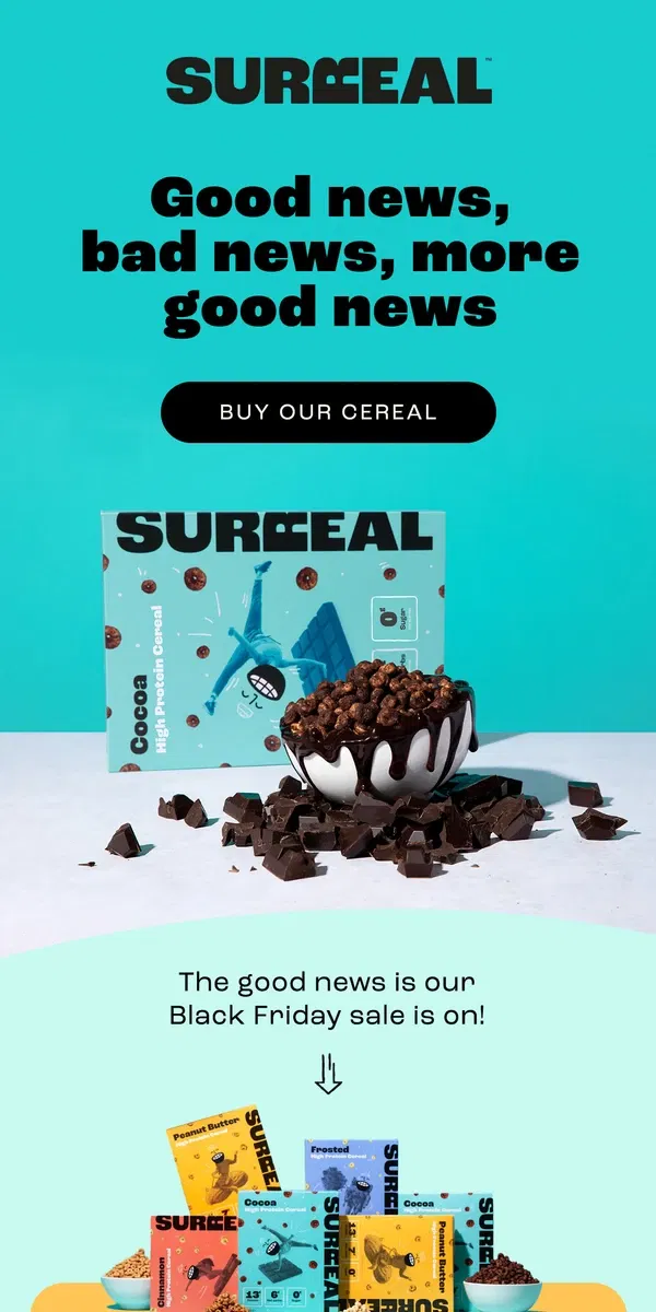 Email from Surreal. Our biggest sale ends soon