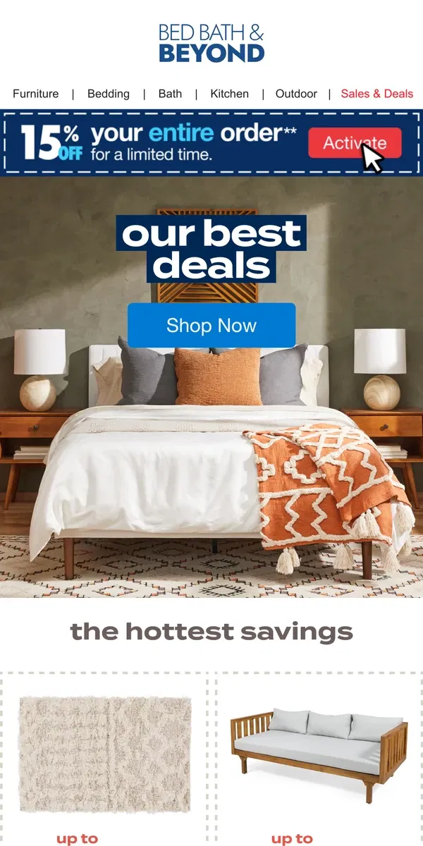 Email from Bed Bath & Beyond. Autumn’s Best: Top Deals on Everything for a Cozy Home