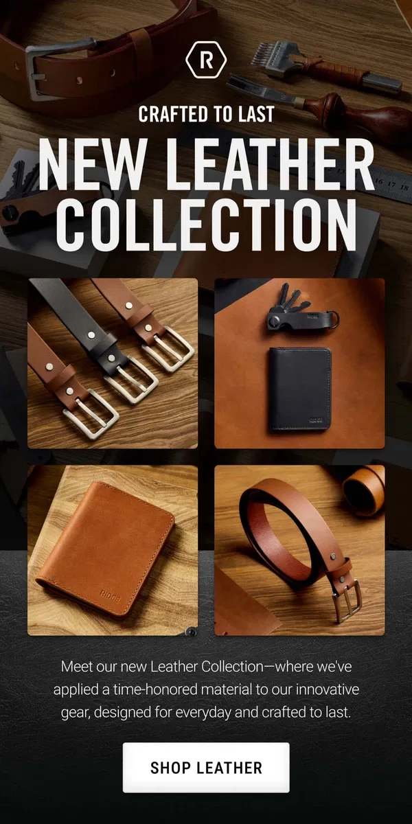 Email from The Ridge. NEW BiFold & BillFold Leather Wallets