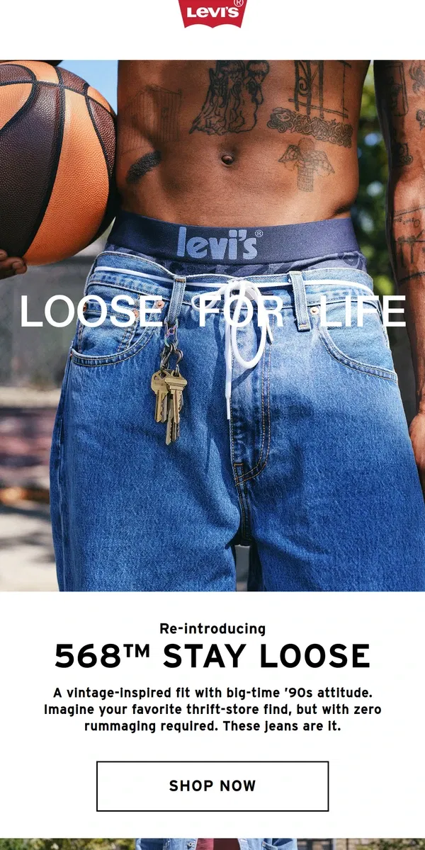 Email from Levi's. No one way to do it