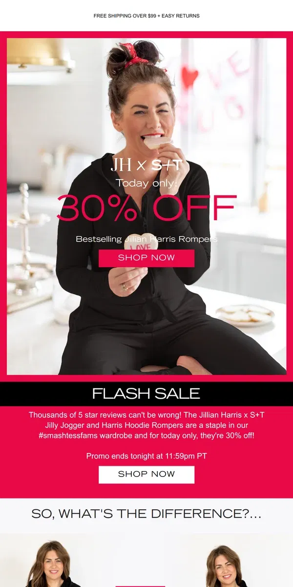 Email from Smash + Tess. TODAY ONLY: 30% OFF Jillian Harris Faves! 😮