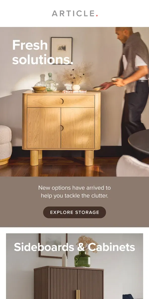 Email from Article. All-new storage options