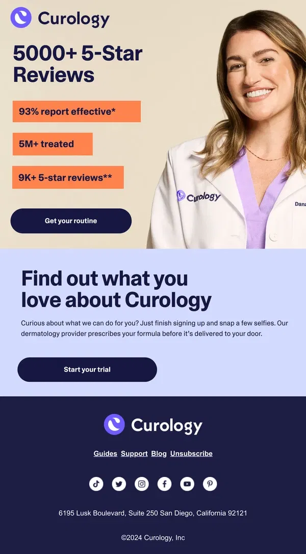 Email from Curology. What's the buzz on Curology? 🗣️