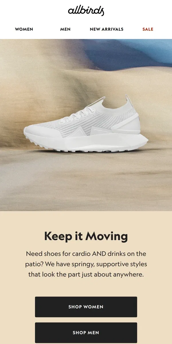 Email from Allbirds. Add Pep To Your Step