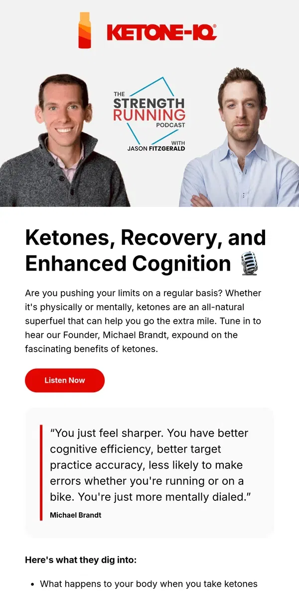 Email from Ketone-IQ. Your Body on Ketones