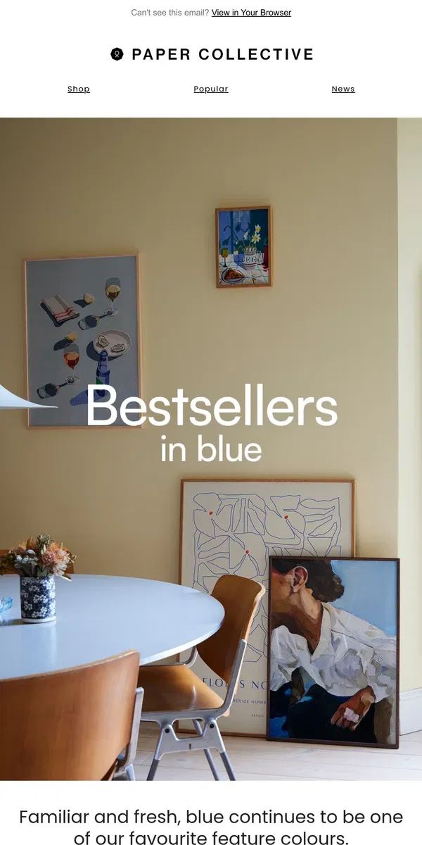 Email from Paper Collective. Explore Bestsellers in Blue 💙