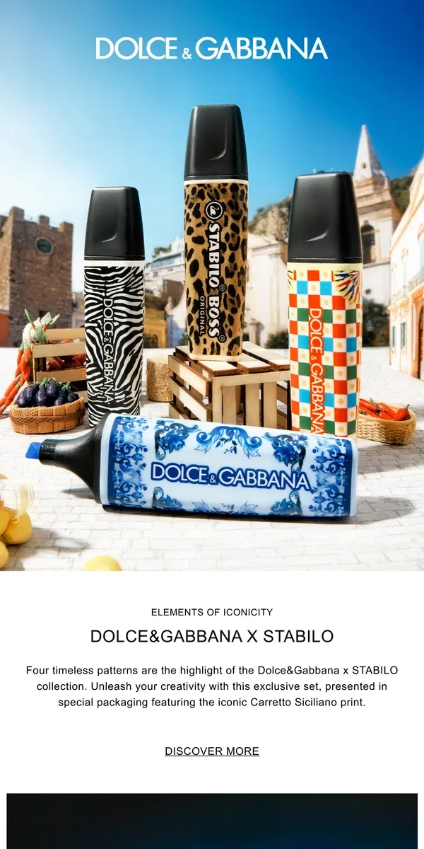 Email from Dolce & Gabbana. Dolce&Gabbana x STABILO