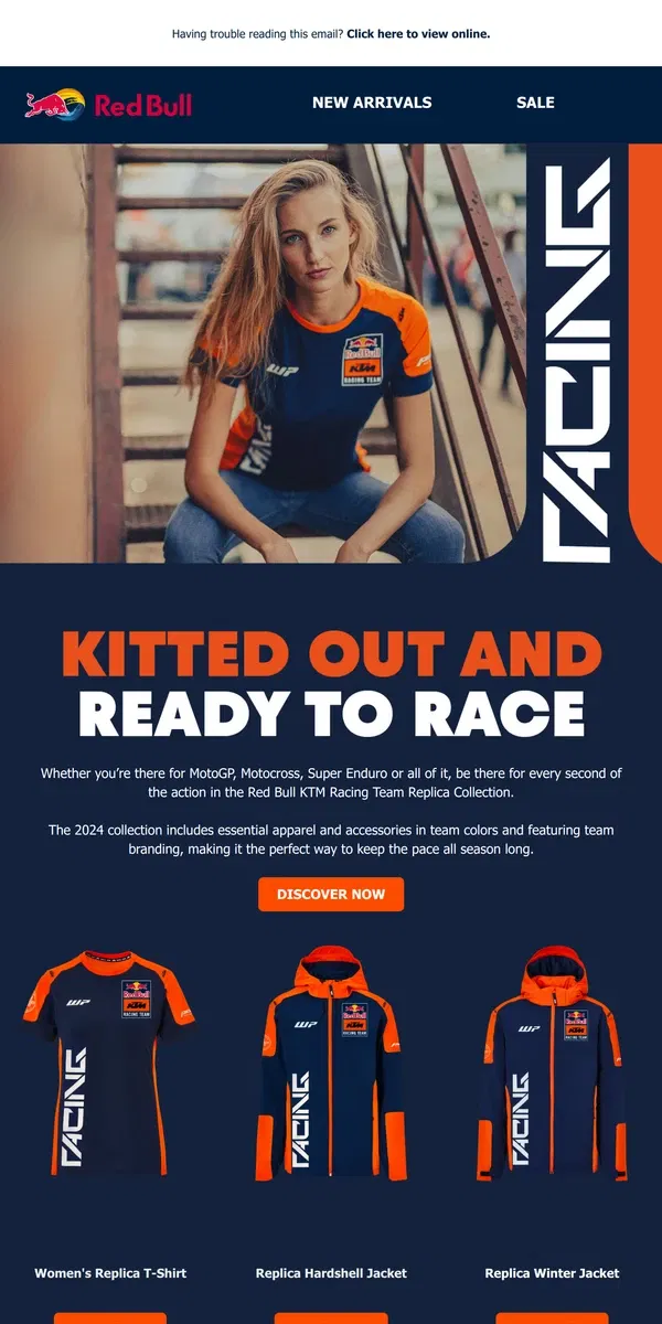 Email from Red Bull. Always Orange. Always Ready.