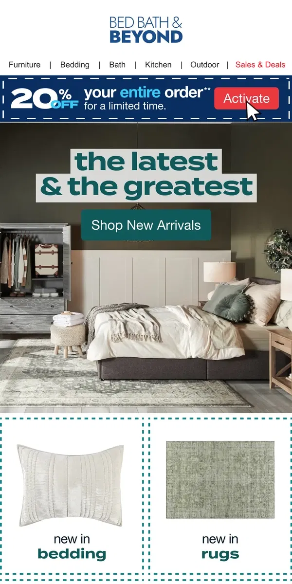 Email from Bed Bath & Beyond. Shop the HOTTEST New Arrivals 🎉🆕💫