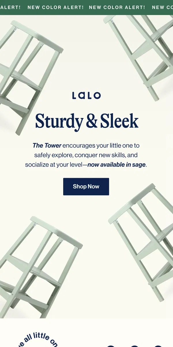 Email from Lalo. It's Back: The Tower in a Chic New Shade