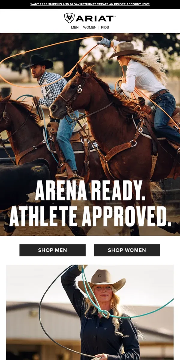 Email from Ariat. Who's Ready to Rodeo?