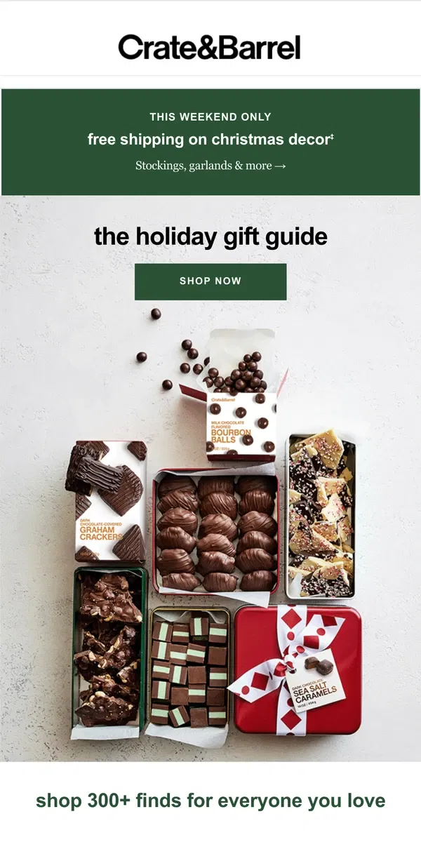 Email from Crate & Barrel. The Gift Guide is here! Get your gifting inspo →