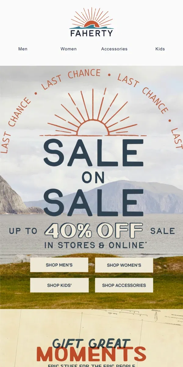 Email from Faherty. Final Hours: Sale On Sale