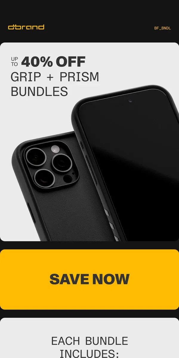 Email from dbrand. We added a new Black Friday deal 👀