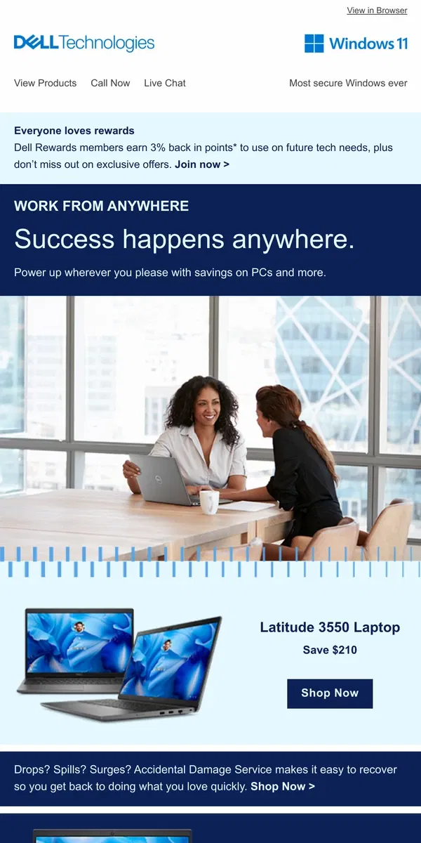 Email from Dell. Stay productive from anywhere.