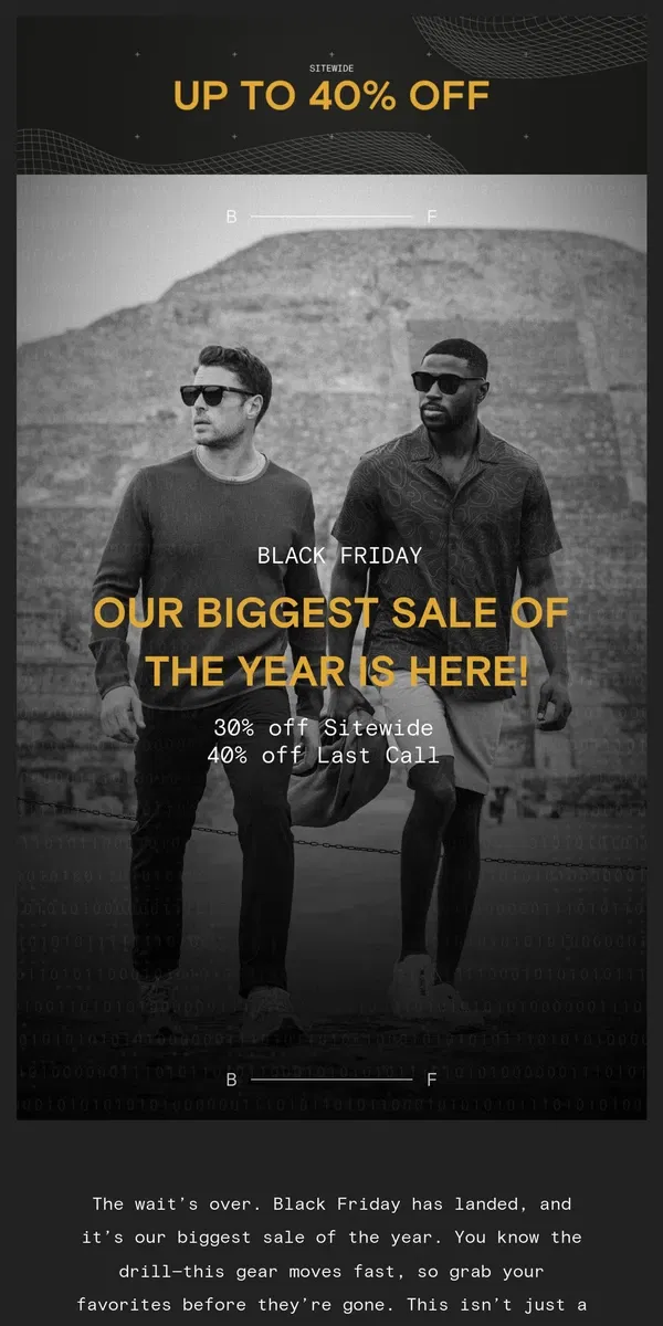 Email from Western Rise. The Black Friday Sale You’ve Been Waiting For Has Landed