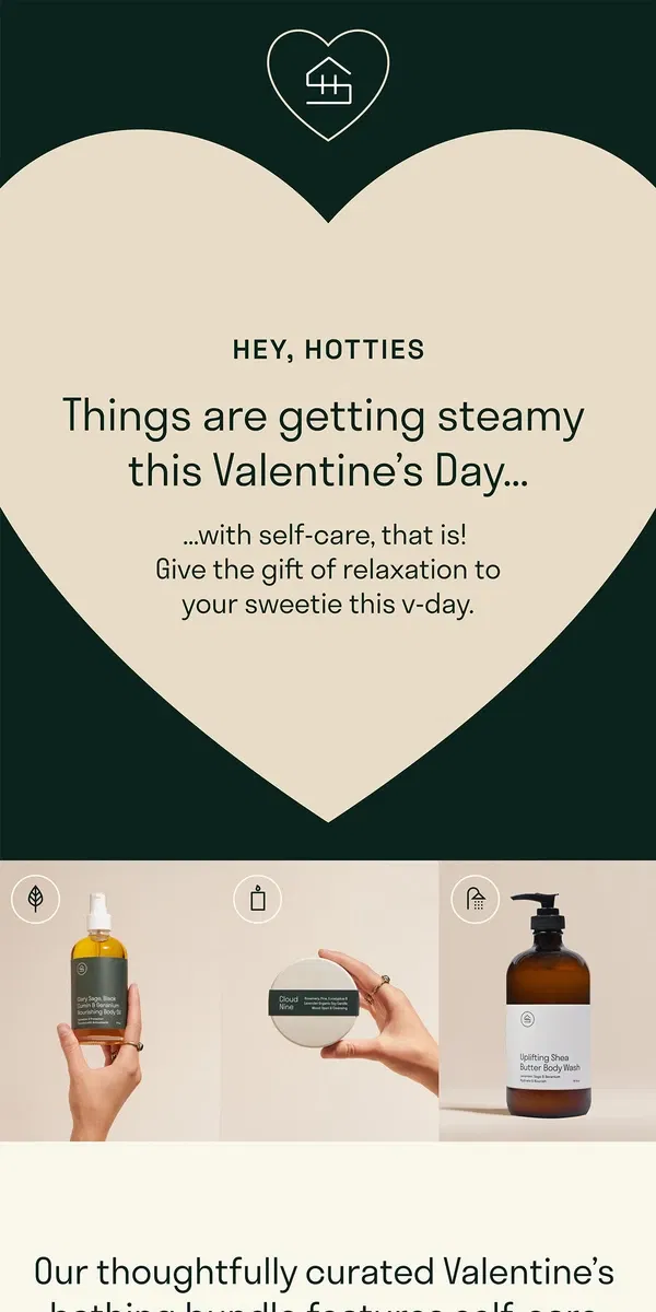 Email from Sauna House. Give the Gift of Relaxation This Valentine’s Day ❤️