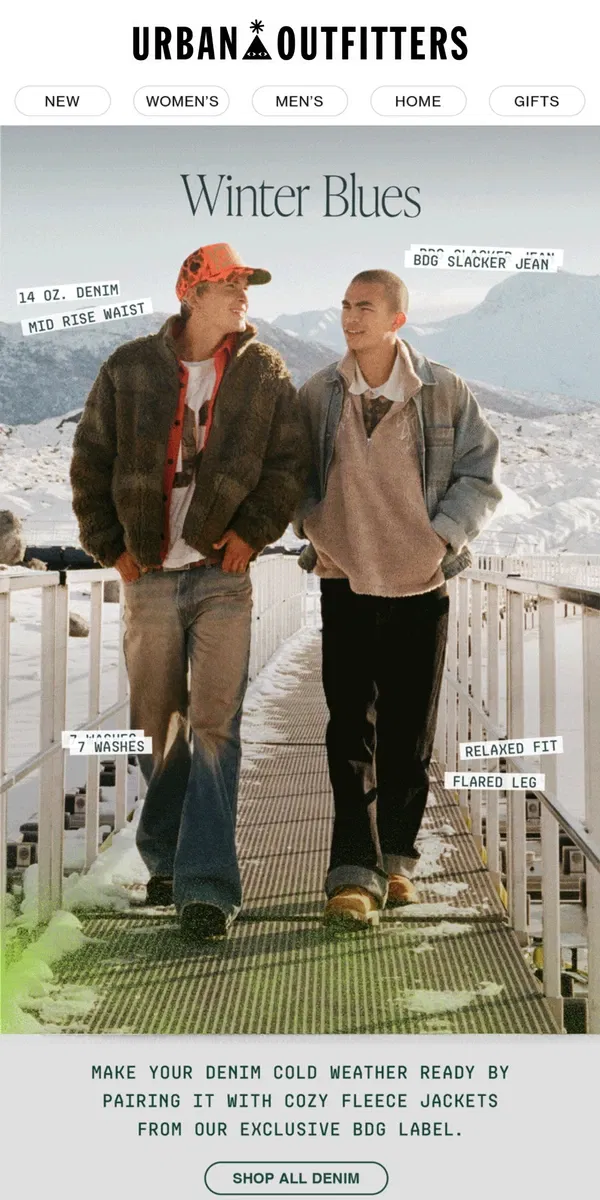 Email from Urban Outfitters. the best winter duo?