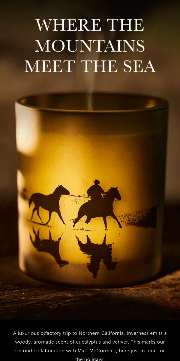 Email from Harry's. Our new limited edition candle is here 🕯️