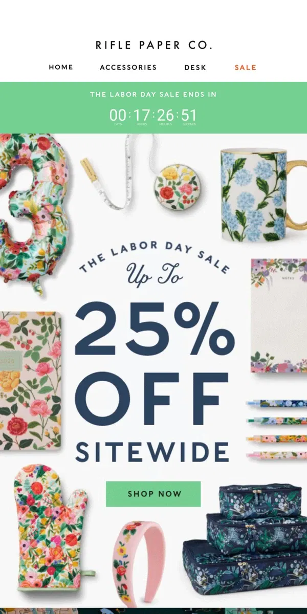 Email from Rifle Paper Co.. Just Added: $20 Items