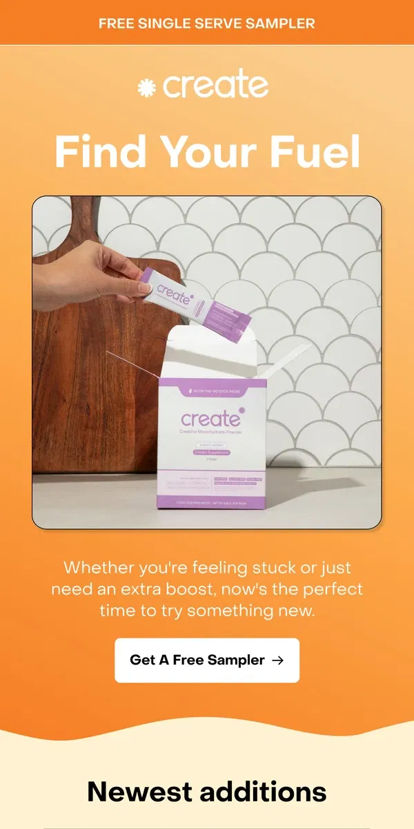 Email from Create Wellness. We’re giving you a gift 🎁