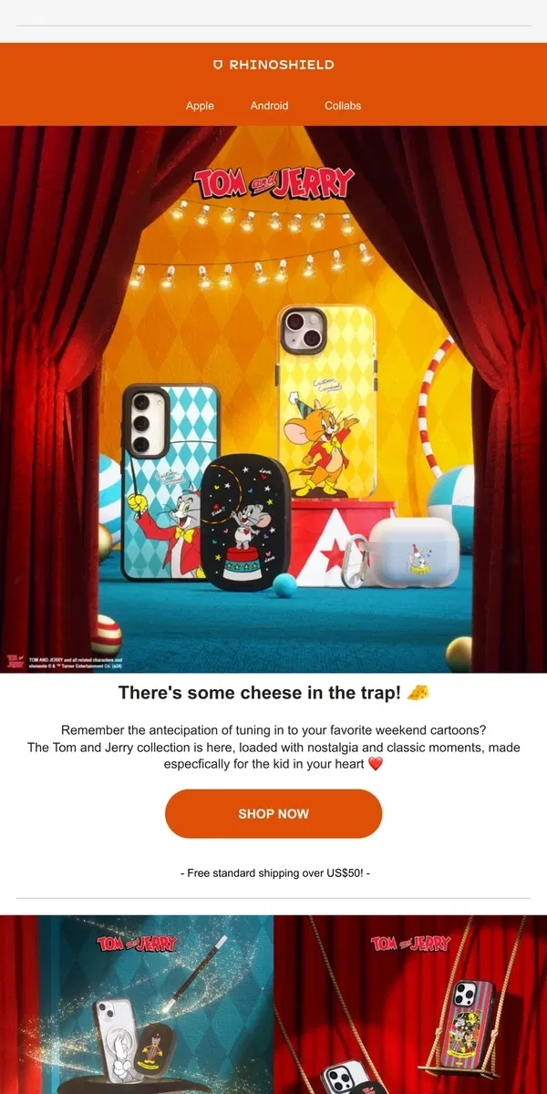 Email from RHINOSHIELD. 🐭🐱Bring On the Nostalgia!