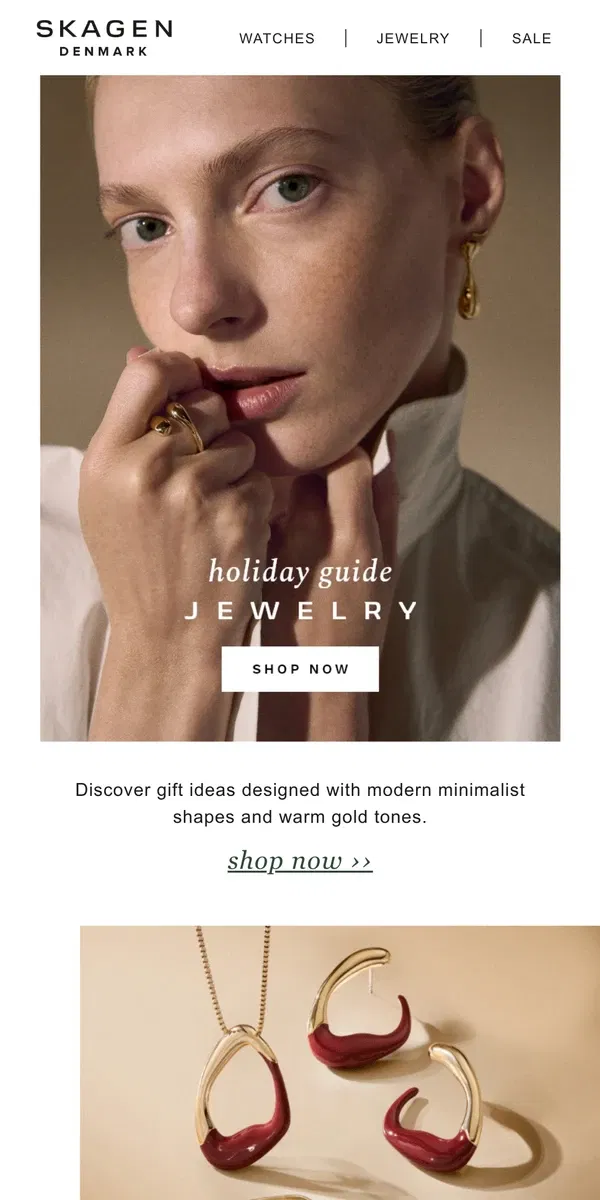 Email from Skagen. natural selection: must-have jewelry.