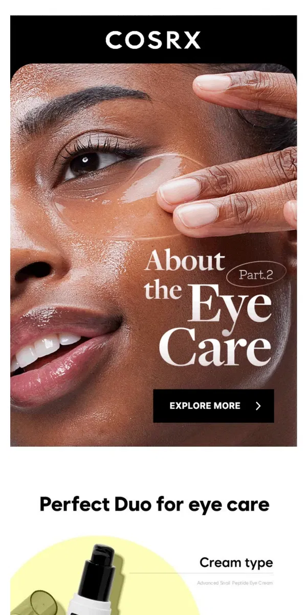 Email from COSRX. Discover the two-step eye care secret?🔔