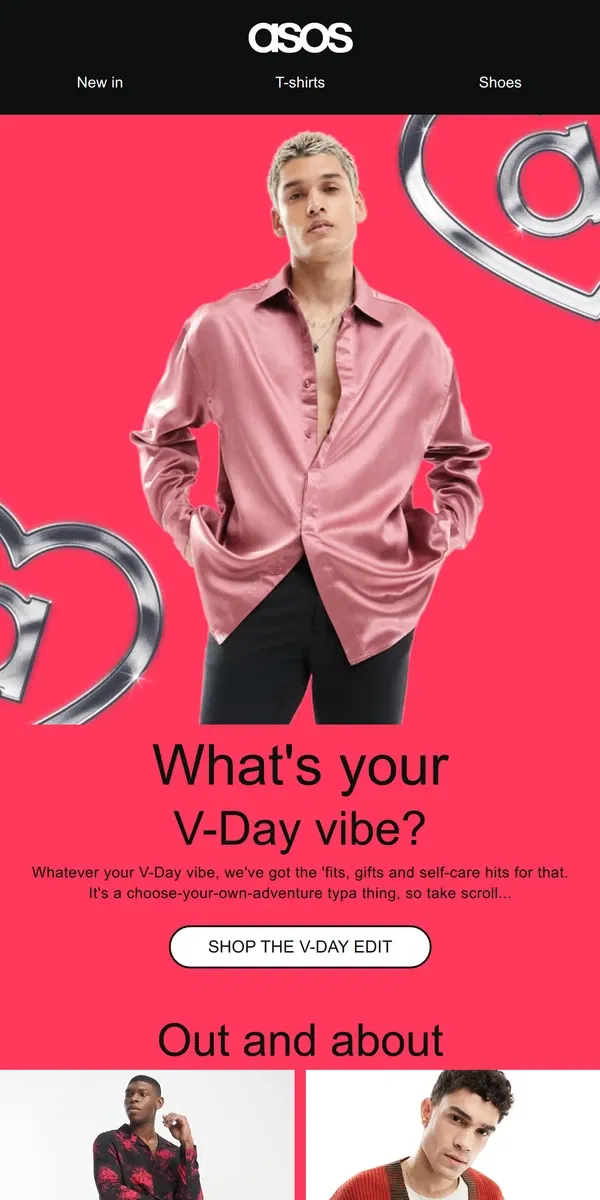 Email from ASOS. A V-Day that won't give you the ick 🙃