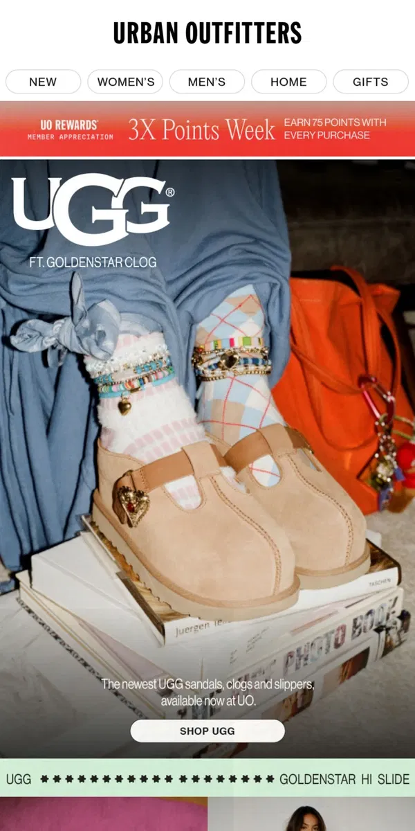 Email from Urban Outfitters. did someone say “new UGG” (we did 🙋‍♀️)