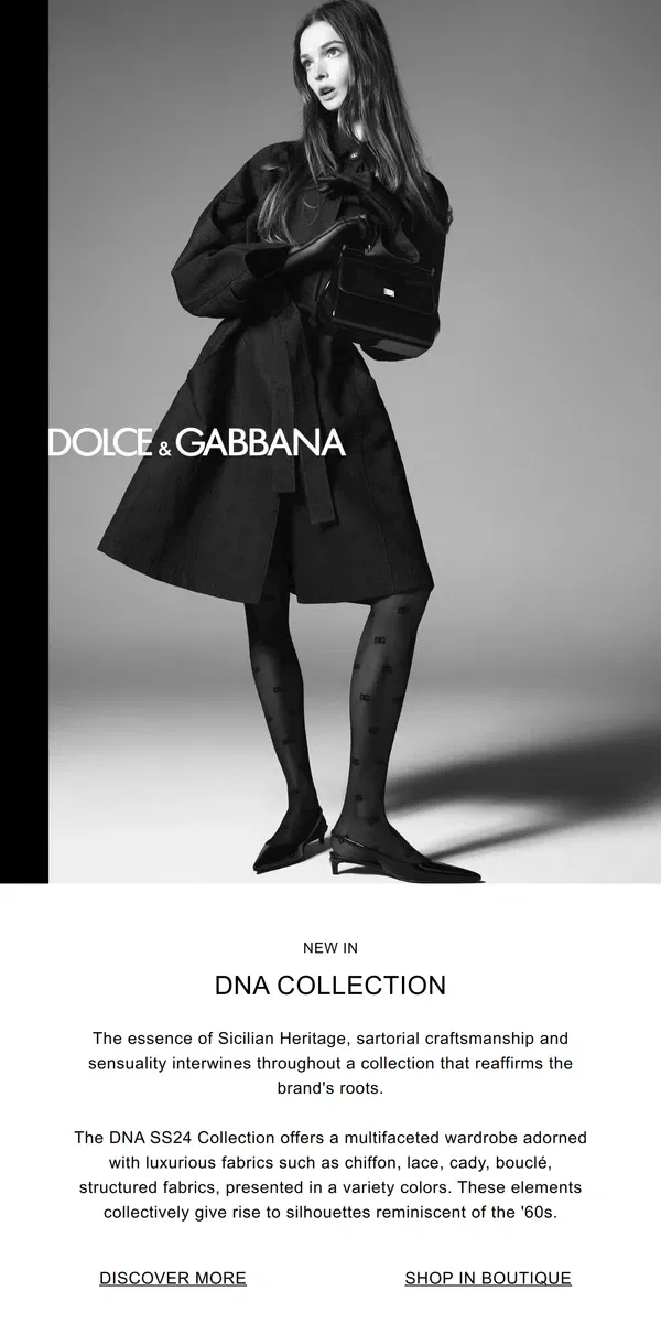 Email from Dolce & Gabbana. New Women's Collection DNA SS24