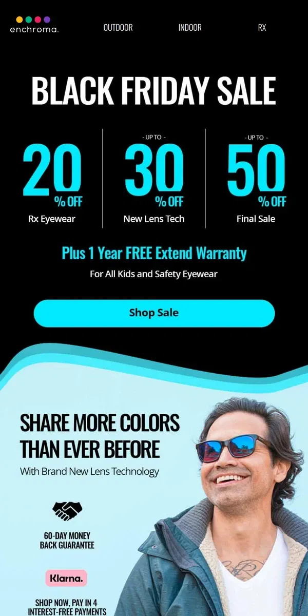 Email from EnChroma. Hurry! Up to 50% OFF 🌈