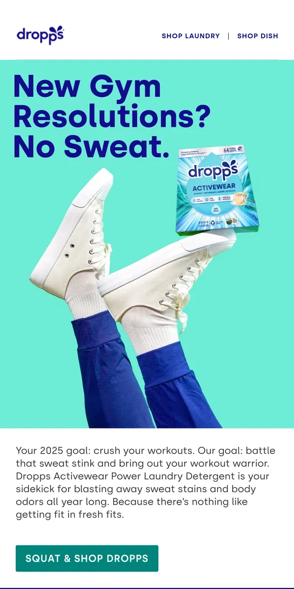 Email from Dropps. These Workouts Don’t Stink