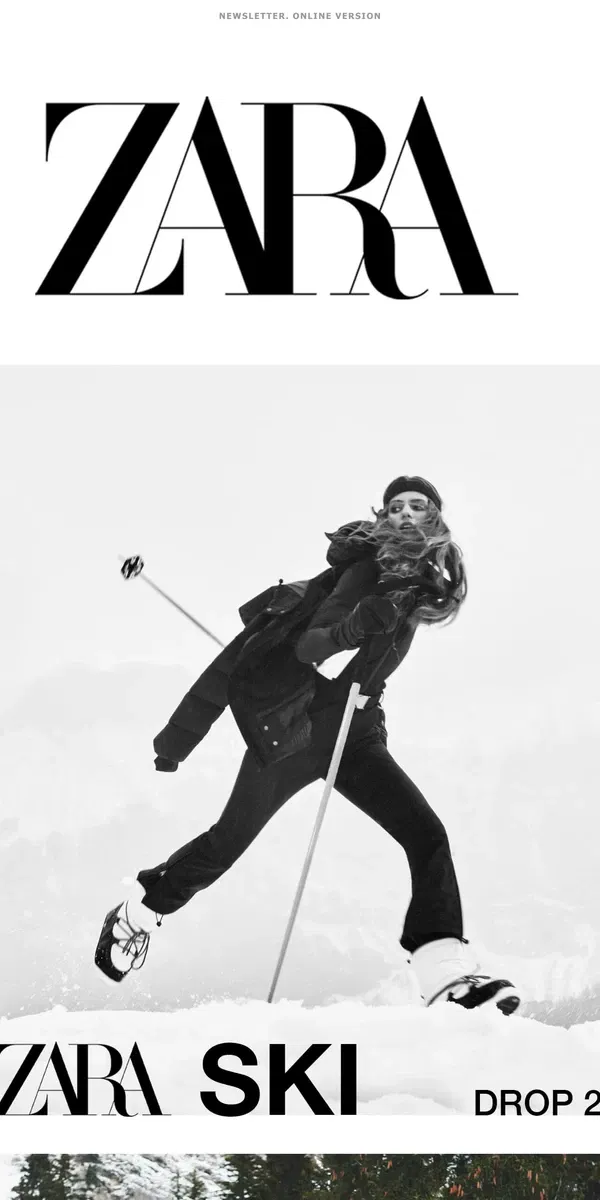 Email from Zara. SKI Collection at #zarawoman