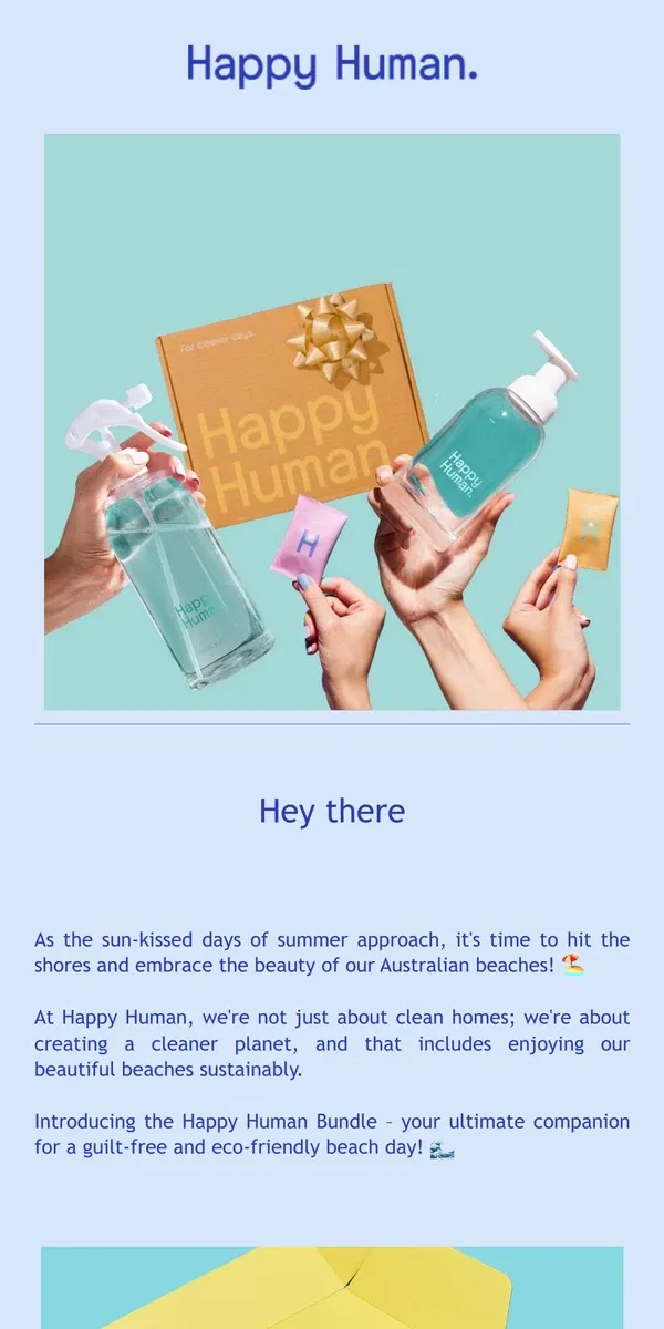 Email from Happy Home. 🌊 Dive into Guilt-Free Beach Trip This Summer with Happy Human!