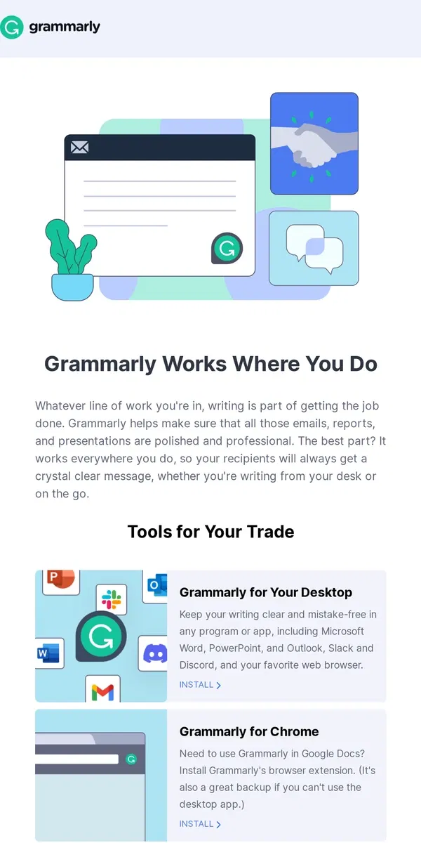 Email from Grammarly. Get the most out of your Grammarly account