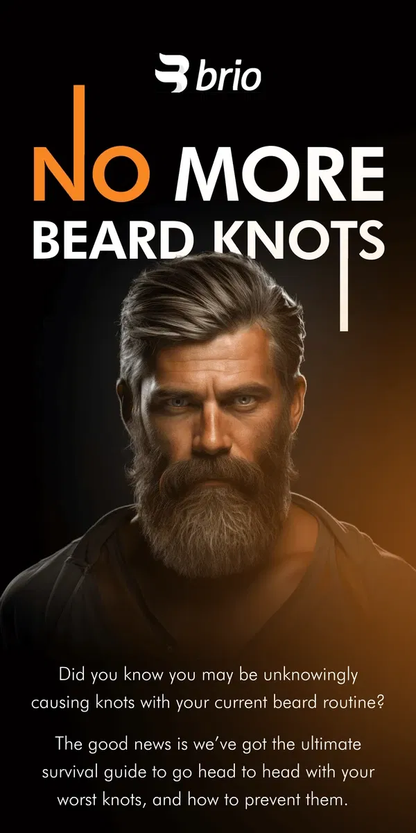 Email from Brio Product Group. Knot today, beard 🙅‍♂️